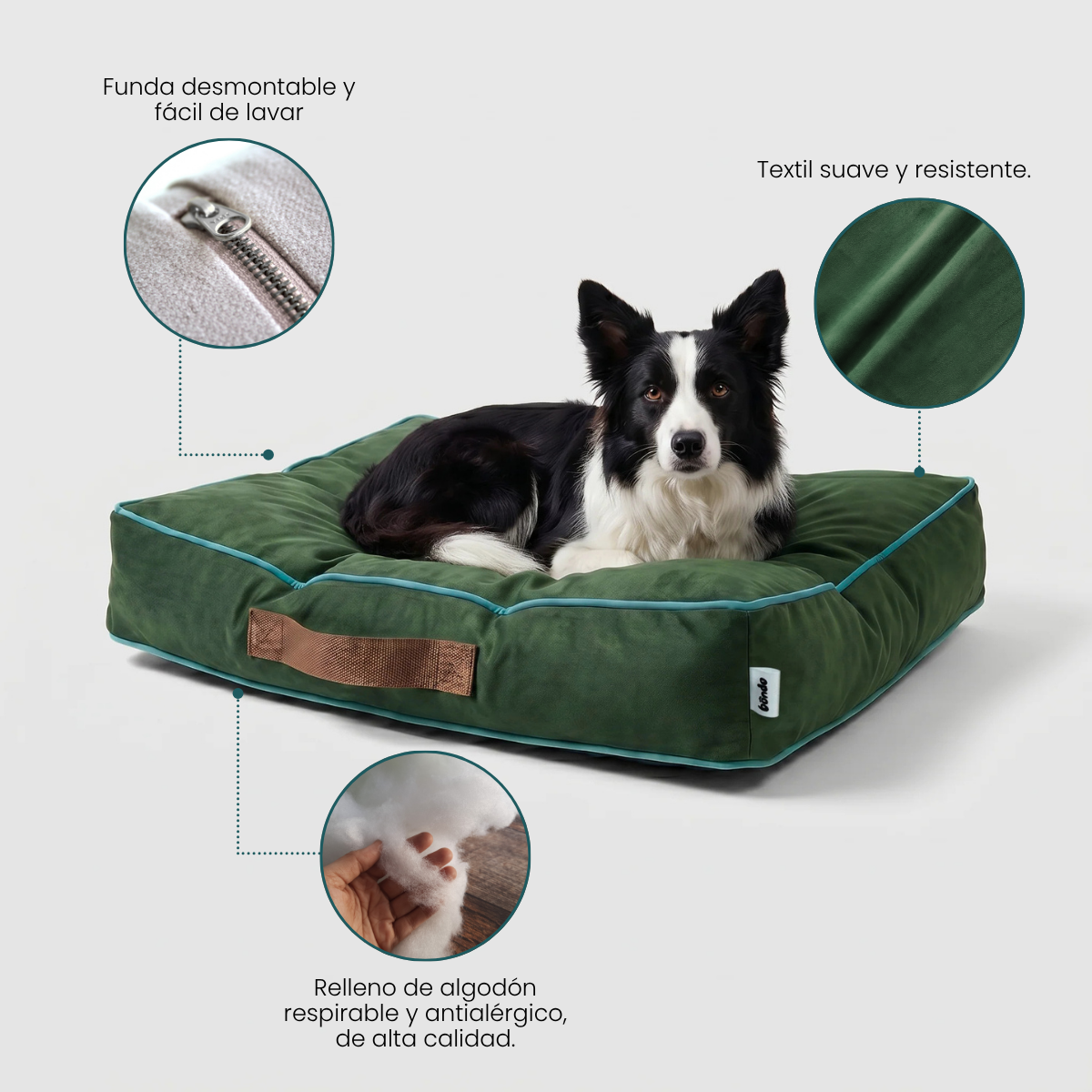 Cama Sofo Verde Menta